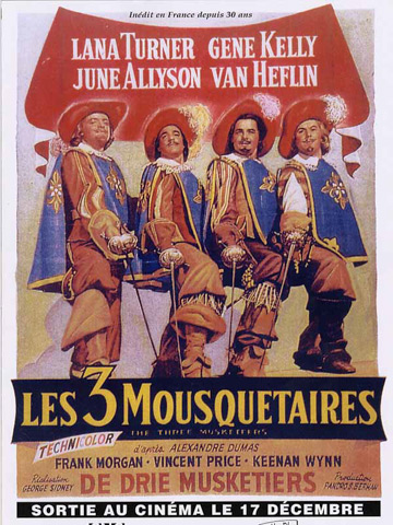 affiche de Trois mousquetaires, Les