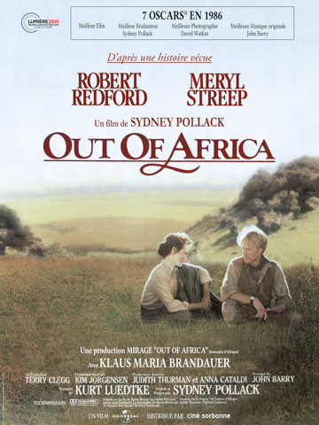 affiche de Out of Africa