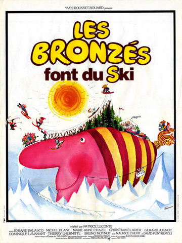 affiche de Bronzés font du ski, Les
