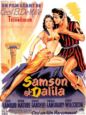 affiche de Samson et Dalila