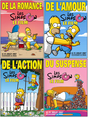 affiche de Simpsons, Les, Le Film